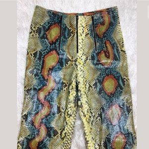 Chanel Runway Python Multi Zip Pants